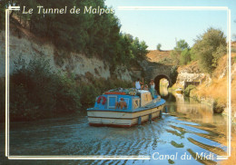 CPM-34- Canal Du Midi - Tunnel De MALPAS Entre Colombiers Et Poilhes -Bateau De Croisère - Houseboat** 2 Scans - Capestang