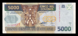 Costa Rica 5000 Colones 2005 Pick 268Ab Serie C Ebc Xf - Costa Rica