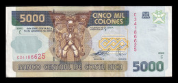 Costa Rica 5000 Colones 2005 Pick 268Ab Serie C Ebc Xf - Costa Rica