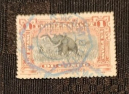 Congo Belge - 26 - Elephant - 1894 - Oblitération "Kwamouth" - Usati