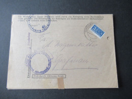 Bizone 14.12.1948 Notopfer Ungezähnt EF Tagesstempel Schönberg Und Aptierter Dienststempel Des 3. Reiches! - Storia Postale