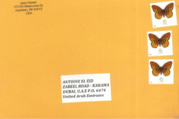 UNITED STATES - STAMPS  COVER TO DUBAI. - Covers & Documents