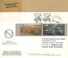 UNITED STATES - 2015 -  STAMPS  COVER TO DUBAI. - Lettres & Documents