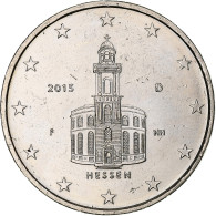 Allemagne, 2 Euro, Hessen, 2015, Stuttgart, Error Monometallic, SUP, Du - Variétés Et Curiosités