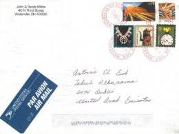 UNITED STATES - 2010- STAMP LABEL  COVER TO DUBAI. - Brieven En Documenten