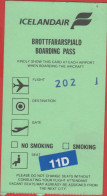 ICELANDAIR - Flight 202 - Carta D'Imbarco - Boarding Pass - Europe
