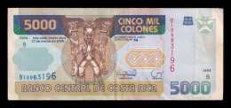 Costa Rica 5000 Colones 1996 Pick 266 Serie B Mbc/+ Vf/+ - Costa Rica