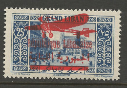 GRAND LIBAN PA N° 37 NEUF** LUXE SANS CHARNIERE / Hingeless / MNH / Signé CALVES - Luftpost