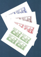 LOT Des 4 BLOCS DE L'EXPOSITION PHILATELIQUE DE METZ NEUFS SANS GOMME - Briefmarkenmessen