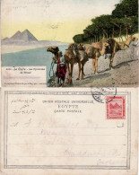 EGYPT 1914 POSTCARD SENT TO ENGLAND - 1915-1921 British Protectorate