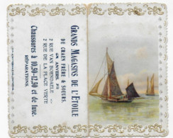 Petit Calendrier Plié 1908  Publicité Chaussures Grands Magasins De L'Etoile De Craen Frère & Soeurs -Anvers - Petit Format : 1901-20