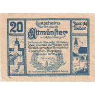 Billet, Autriche, Altmünster, 20 Heller, Eglise 1920-05-20, SPL, Mehl:FS 34a - Oesterreich