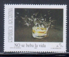 Argentina - Emisión Contra Las Adicciones - No Se Beba La Vida - Unused Stamps