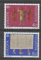 Suiza 1982.  Europa Mi 1221-22  (**) - Nuovi