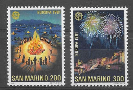 San Marino 1981.  Europa Mi 1225-26  (**) - Neufs