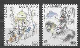 San Marino 1982.  Europa Mi 1249-50  (**) - Neufs