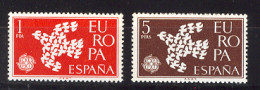 Spain 1961- Europa Ed 1371-72 (**). - 1961