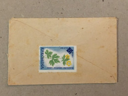 Flowers Fleurs Blumen Romania RPR Stationery Stamp On Liliput Cover Envelope Targoviste - Storia Postale