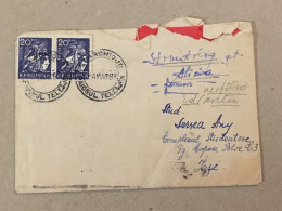 Romania RPR Stationery Stamp On Cover Communist Worker Ouvrier Communiste Train Zug Liliput Cover Starchiojd Prahova - Storia Postale
