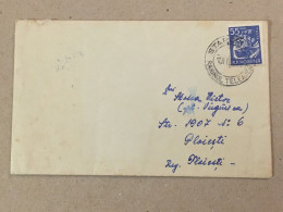 Romania RPR Stationery Stamp On Cover Prahova Teleajen Train Zug Railway Chemin De Fer Eisenbahn - Lettres & Documents