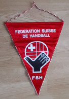 Vintage Captain Pennant SWITZERLAND Handball Federation  Size 27x35cm - Palla A Mano