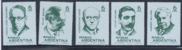 Argentina 1969 - Músicos - Unused Stamps