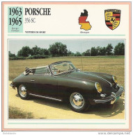 Voitures Porsche 911 Turbo - 911S - 356 SC - 3 Fiches Illustrées Photos - Deutsche Wagen Allemagne Cars - Auto's