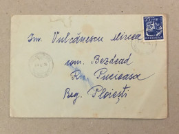 Romania RPR Stationery Stamp On Cover Pucioasa Bezdead Lupsanu Lehliu Gara Train Zug Railway Chemin De Fer Eisenbahn - Lettres & Documents