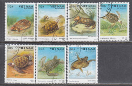 Vietnam 1989 - Les Tortues, Mi-Nr. 2036/42, Used - Viêt-Nam