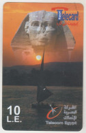 EGYPT - 10LE Sphinx+ Nile NEW LOGO '0 80 80 800', 6 Months, Telecom Egypt Prepaid Card, Used - Aegypten