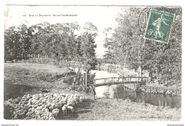 CPA - 76 - CANY - VITTEFLEUR -- Le Berger Et Ses Moutons Sur La Durdent - Métiers - Rivière - Pont - Cany Barville