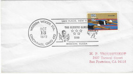 1979 ETATS-Unis: Hommage Aux Jeux Olympiques 1980: Moscou Et Lake Placid - Roeisport