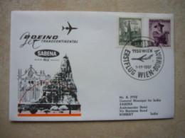 Avion / Airplane / SABENA / First Sabena Boeing B 727 Flight Wien - Bombay / Nov 1, 1967 - Other & Unclassified