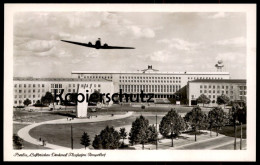 ALTE POSTKARTE BERLIN LUFTBRÜCKEN DENKMAL FLUGHAFEN TEMPELHOF FLUGZEUG FLIEGER Flugplatz Airport Ansichtskarte Postcard - Tempelhof