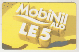 EGYPT - 5LE ALO Mobinil,Reverse 1st Line Reads As 'Before Using This Card Call 442',MobiNil Egypt GSM Recharge Card,used - Egypte