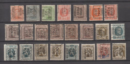 Typos Décalés - Sobreimpresos 1922-31 (Houyoux)