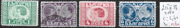 BULGARIE 215-16 Oblitérés & 217-18 * Côte 2.40 € - Used Stamps