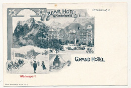 CPA - SUISSE - Grindelwald - Bear Hotel / Grand Hôtel - Wintersport - Grindelwald