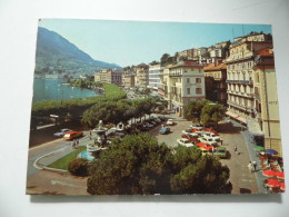 Cartolina Viaggiata "LUGANO Piazza Rezzonico & Albergo Felix" 1986 - Hotels & Restaurants