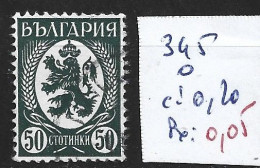 BULGARIE 345 Oblitéré Côte 0.20 € - Used Stamps