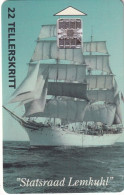 NORWAY - Sailing Ship "Statsraad Lemkuhl"(010), CN : C37141896, Tirage 7000, 01/93, Used - Norvegia