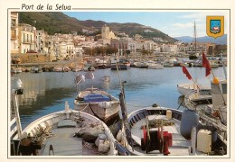 CPM-Espagne- PORT DE LA SELVA - Vue Partielle Bateaux De Pêche - Armoiries - Costa Brava * 2 Scans - Gerona