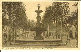 CP De LAVAUR " La Fontaine Des Trois Grâces Sur Les Allées Jean-Jaures " - Lavaur