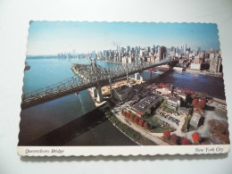 Cartolina  Viaggiata "Queensboro Bridge" 1979 - Puentes Y Túneles