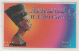 EGYPT - Nefertite Old Logo, Telecom Egypt Prepaid Card ,900 U, Used - Egypte