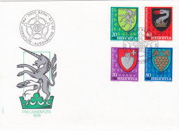 PRO JUVENTUTE 1979 COVERS FDC SWITZERLAND - FDC