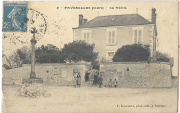 36      FAVEROLLES  LA  MAIRIE   (  COIN CASSE  EN BAS A GAUCHE ) - Sonstige & Ohne Zuordnung