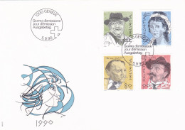 GIORNO D'DEMISSIONE JOUR D'DEMISSION AUSGABETAG 1990 COVERS FDC SWITZERLAND - FDC