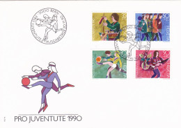 PRO JUVENTUTE 1990 COVERS FDC SWITZERLAND - FDC