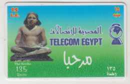 EGYPT - The Scribe (small) Rev.1, Telecom Egypt Prepaid Card ,135 U, Used - Egypte